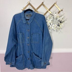 TORRID Denim Chore Jacket Button-Up Size 3 (3x | 22-24)